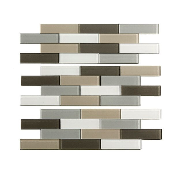 Aspect Matted Glass 4X12 Rustic Cla, PK 3