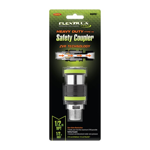 Pro Heavy Duty Safety Coupler, 1/2