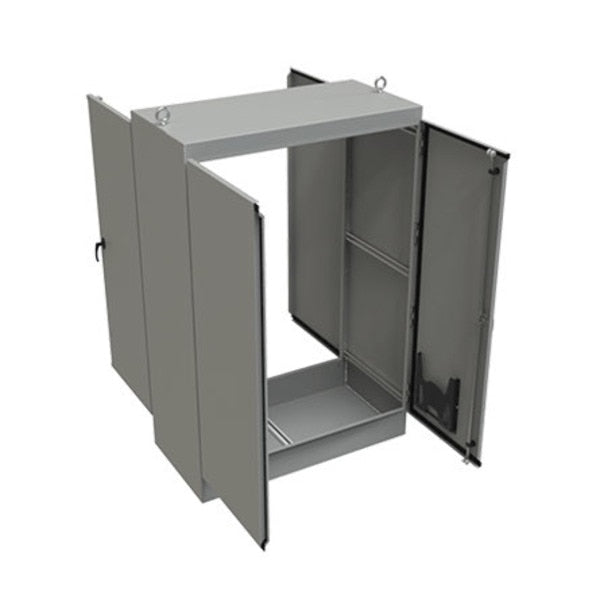 Free-Stand, Single or Dual Access, Type 12, 72.06x60.06x36.06, Gray, S