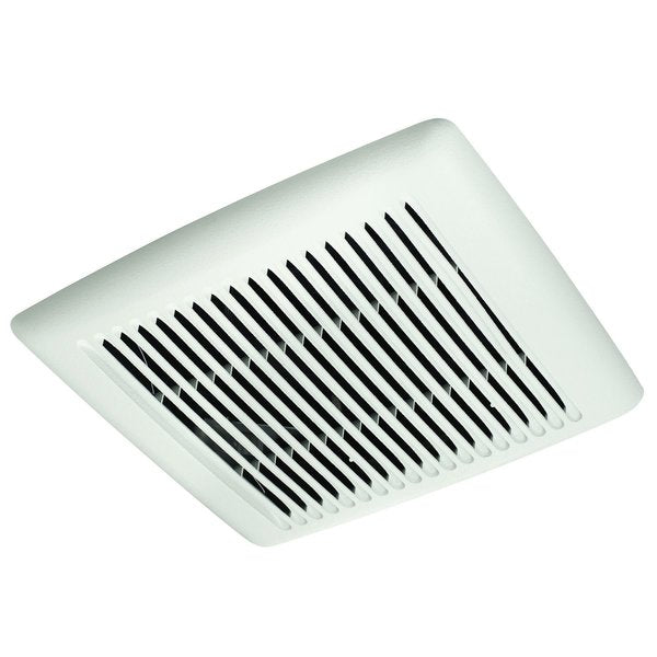 Ceiling Bathroom Fan, 80 cfm cfm, 4 in Duct Dia., 120V AC, Energy StarÂ® Certified