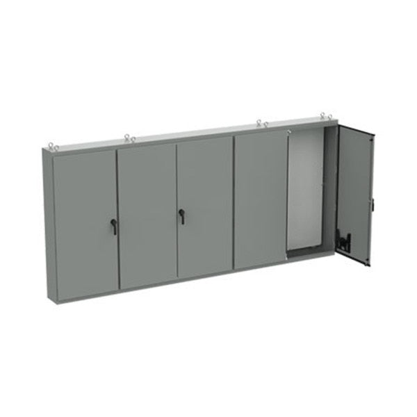 Free-Stand, Multi-Door, Type 12, 86.12x187.00x14.12, Gray, Steel