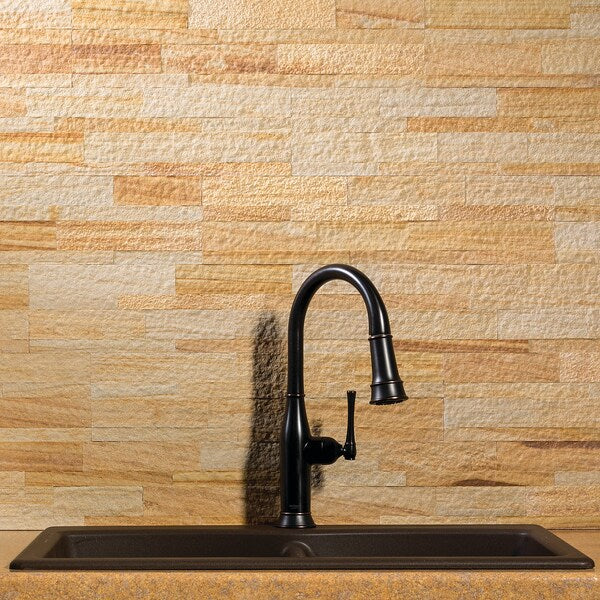 Sandstone Backsplash 6X24 Golden