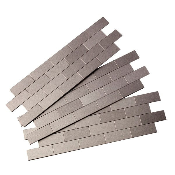 Metal Backsplash 12X4 Mini Subway, PK 3