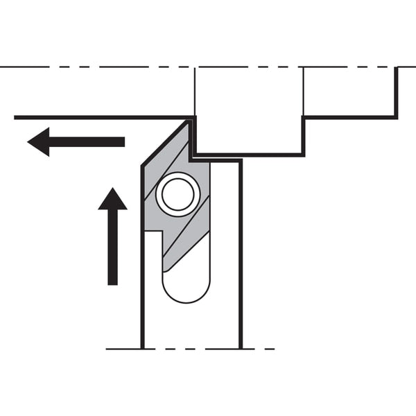 Turning Toolholder, AABWR 1010JX40F