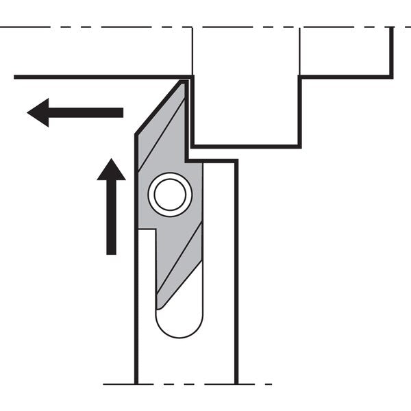 Turning Toolholder, AABWR 1616JX50F