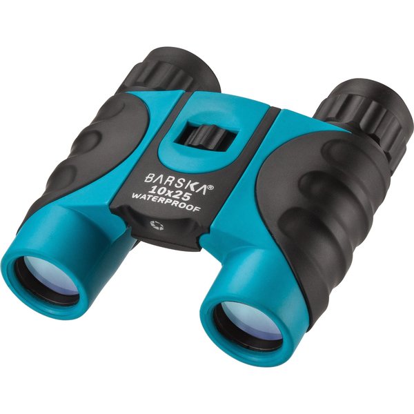 Waterproof Compact Binoculars, 10x25, Blue