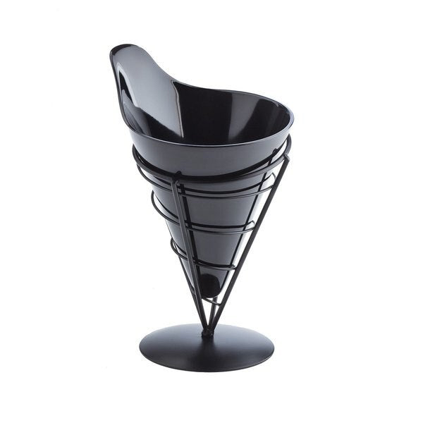 Vertigo Appetizer Cone, Blk, 5