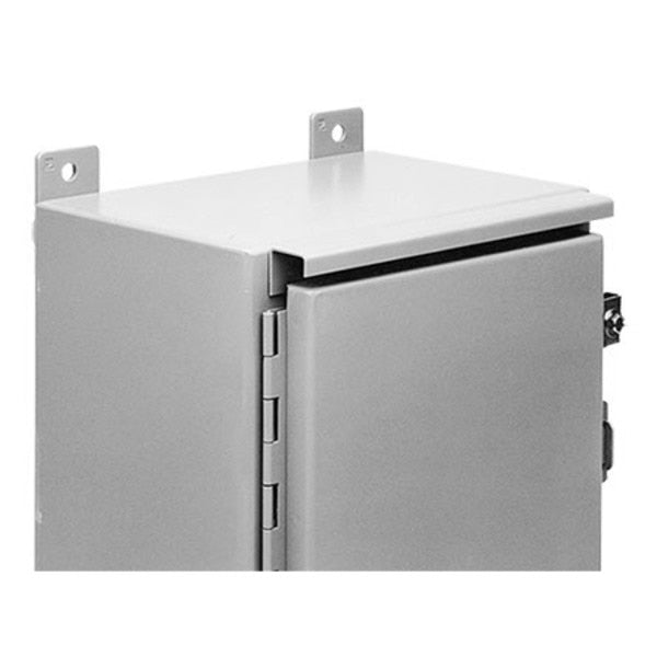 Drip Shield Kit for Type 12 Enclosures, fits B=20.00, Gray, Steel