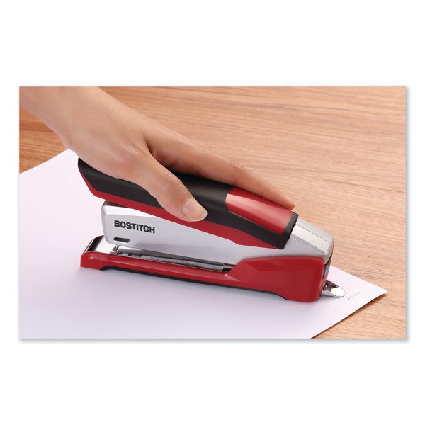 Stapler, 25 Sheet, Red/Silver