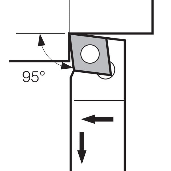 Turning Toolholder, ACLCR 62JXFF