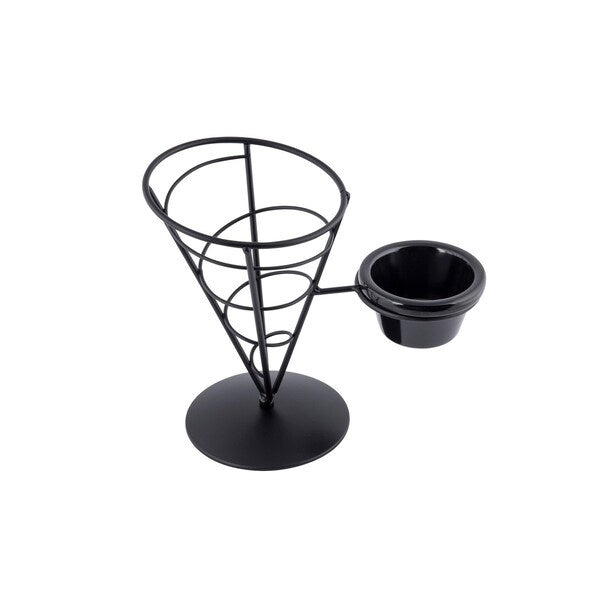Vertigo App Cone, Blk W/3OZ Ramekin, 7
