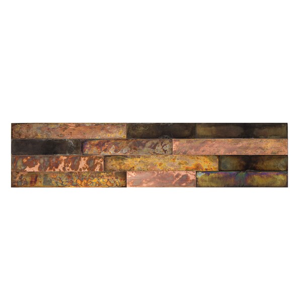 Panel Distressed Metal 6X24 Bronze Relic