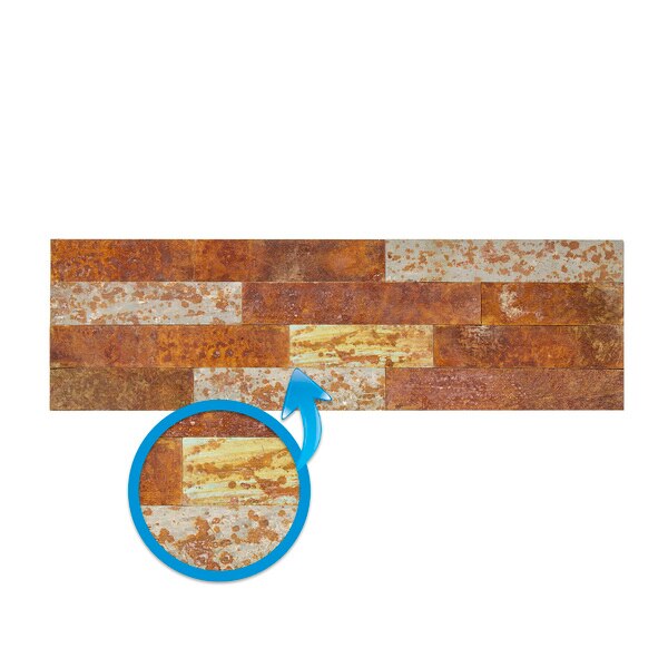 Panel Distressed Metal 6X24 Tarnished Ti