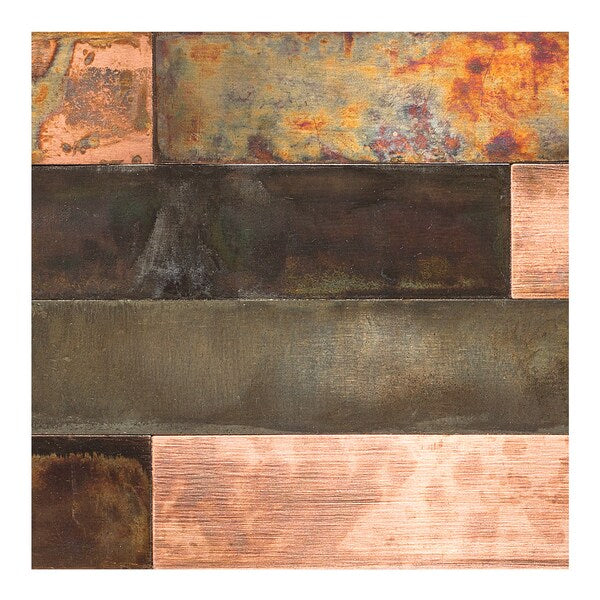 Panel Distressed Metal 6X24 Bronze Relic
