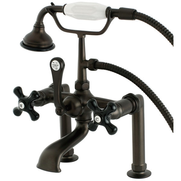 Deck-Mount Clawfoot Tub Faucet, Oil Rubbed Bronze, Deck Mount