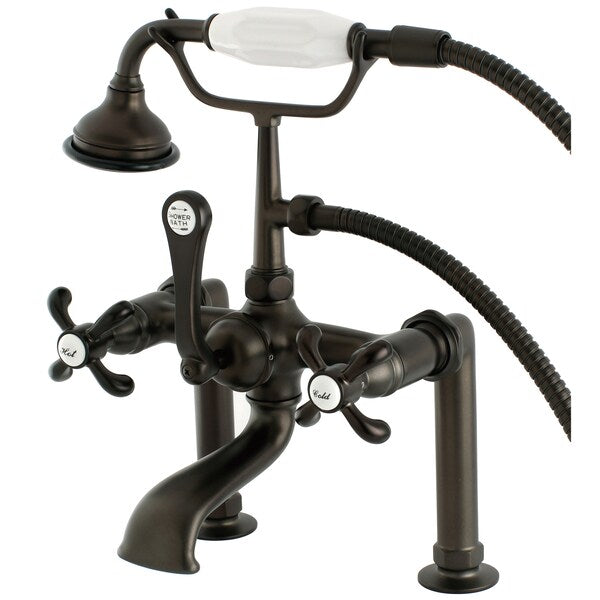 Deck-Mount Clawfoot Tub Faucet, Oil Rubbed Bronze, Deck Mount