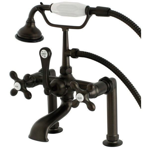 Deck-Mount Clawfoot Tub Faucet, Oil Rubbed Bronze, Deck Mount