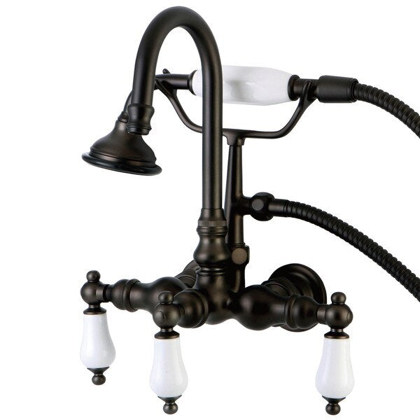 Wall-Mount Clawfoot Tub Faucet, Oil Rubbed Bronze, Tub Wall Mount