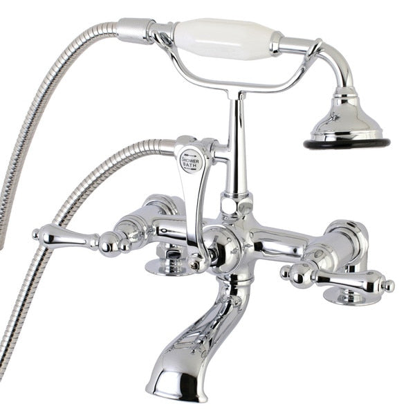 Deck-Mount Clawfoot Tub Faucet, Polished Chrome, Deck Mount