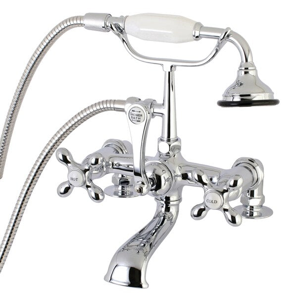 Deck-Mount Clawfoot Tub Faucet, Polished Chrome, Deck Mount