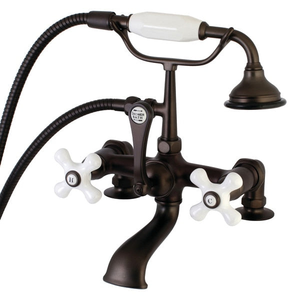 Deck-Mount Clawfoot Tub Faucet, Oil Rubbed Bronze, Deck Mount