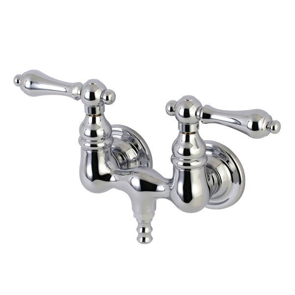 Wall-Mount Clawfoot Tub Faucet, Polished Chrome, Tub Wall Mount