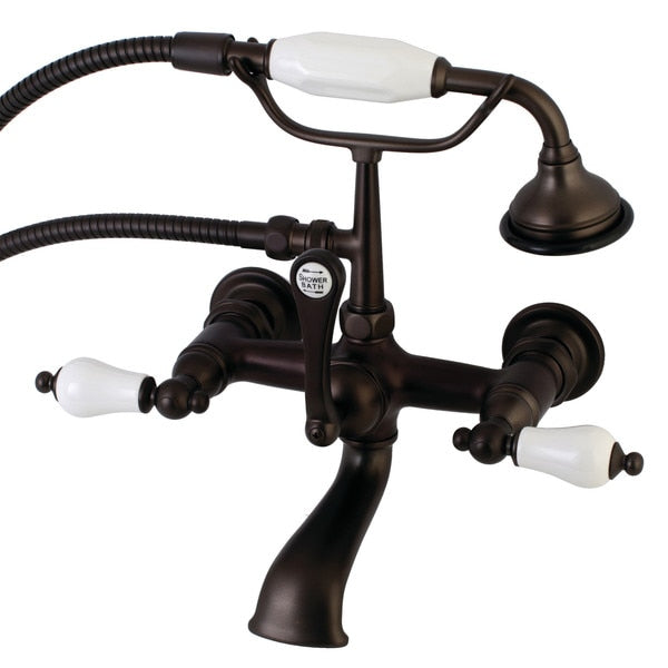 Wall-Mount Clawfoot Tub Faucet, Oil Rubbed Bronze, Tub Wall Mount