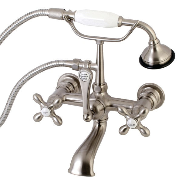 Wall-Mount Clawfoot Tub Faucet, Brushed Nickel, Tub Wall Mount