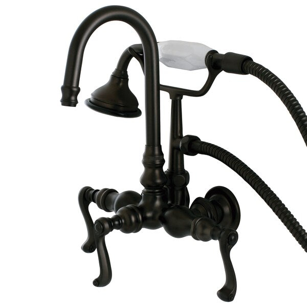 Wall-Mount Clawfoot Tub Faucet, Oil Rubbed Bronze, Tub Wall Mount