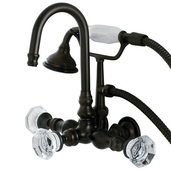 Wall-Mount Clawfoot Tub Faucet, Oil Rubbed Bronze, Tub Wall Mount
