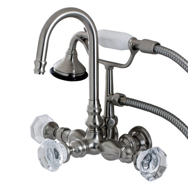 Wall-Mount Clawfoot Tub Faucet, Brushed Nickel, Tub Wall Mount
