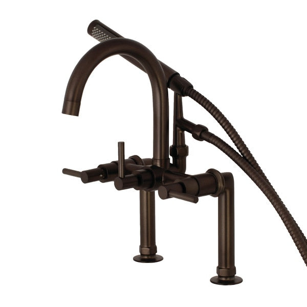 Deck-Mount Clawfoot Tub Faucet, Oil Rubbed Bronze, Deck Mount