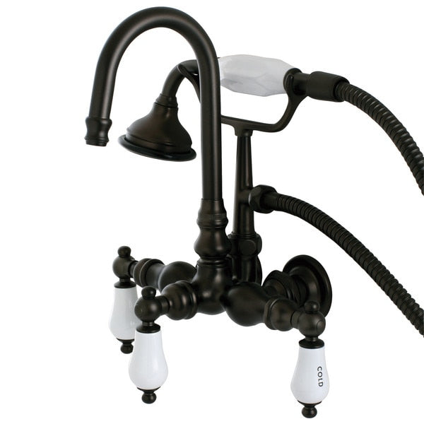 Wall-Mount Clawfoot Tub Faucet, Oil Rubbed Bronze, Tub Wall Mount
