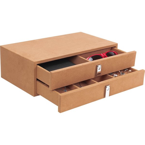 Suede-Lined Jewelry Storage Drawer Set