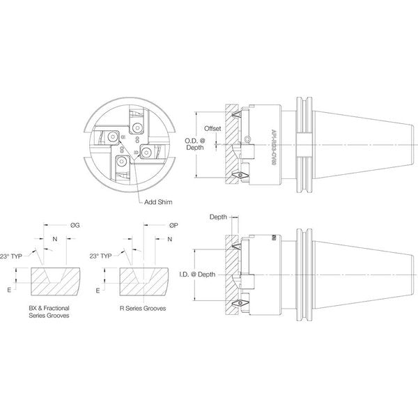 Toolholder, Ring Groover