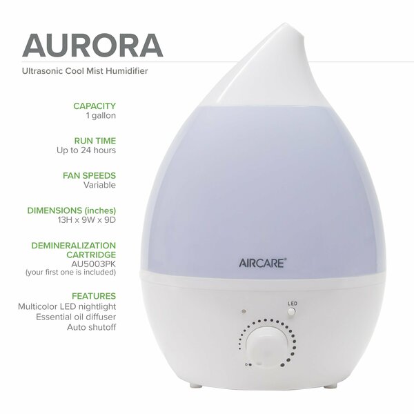 Ultrasonic Humidifier, 750 Sq. Ft., White