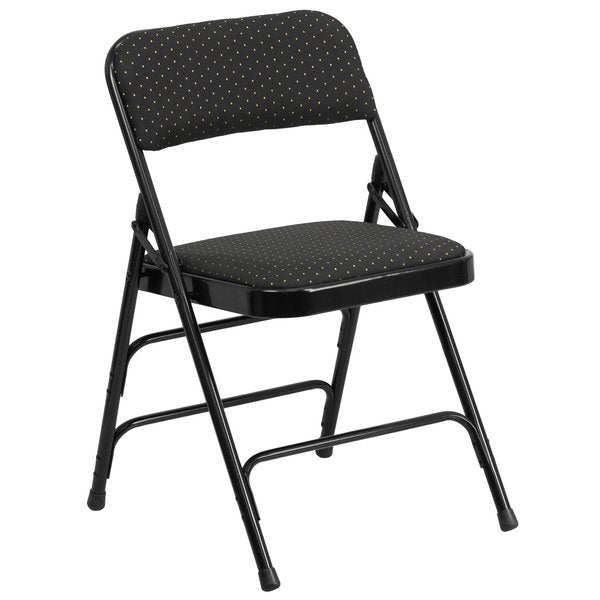 Black Fabric Metal Chair