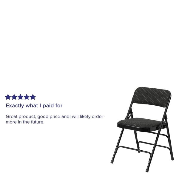 Black Fabric Metal Chair