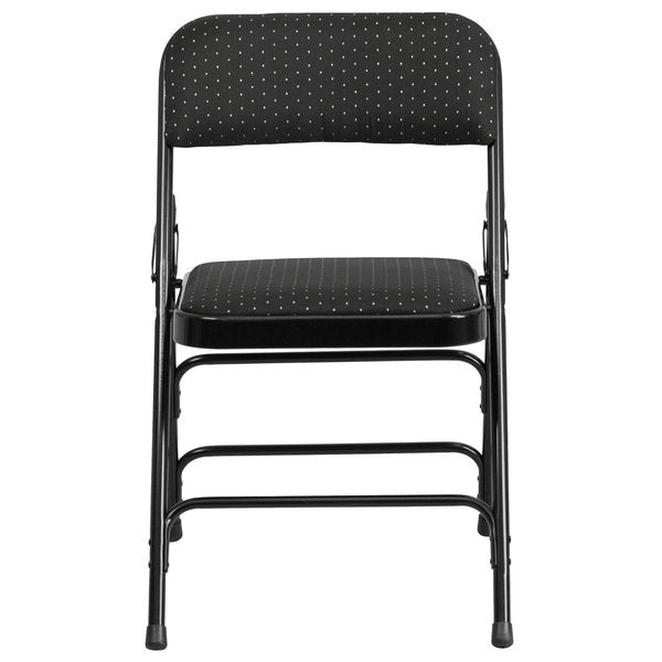 Black Fabric Metal Chair