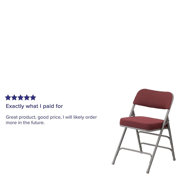 Burgundy Fabric Folding Chair