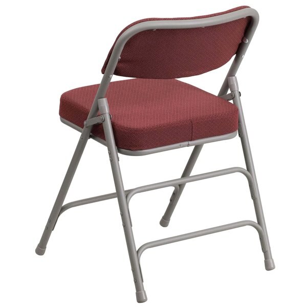 Burgundy Fabric Folding Chair