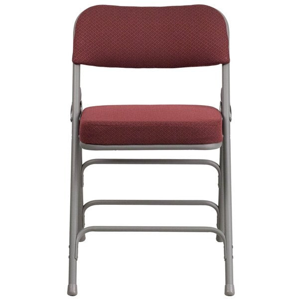 Burgundy Fabric Folding Chair