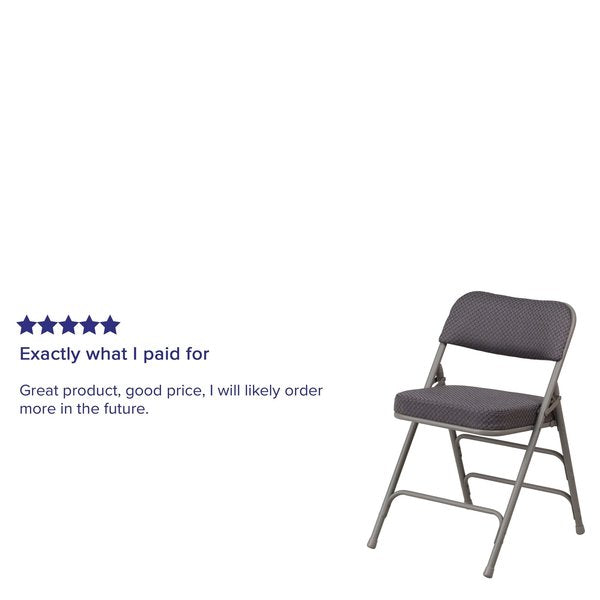 Gray Fabric Folding Chair