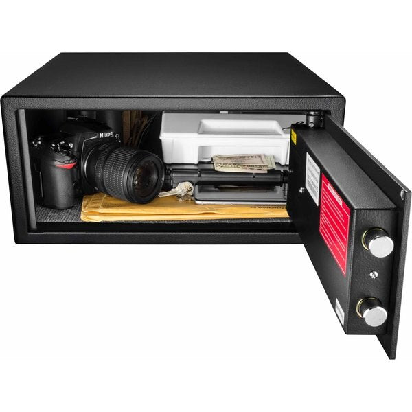 Security Safe, 0.94 cu ft, 25 lb, Biometric Lock