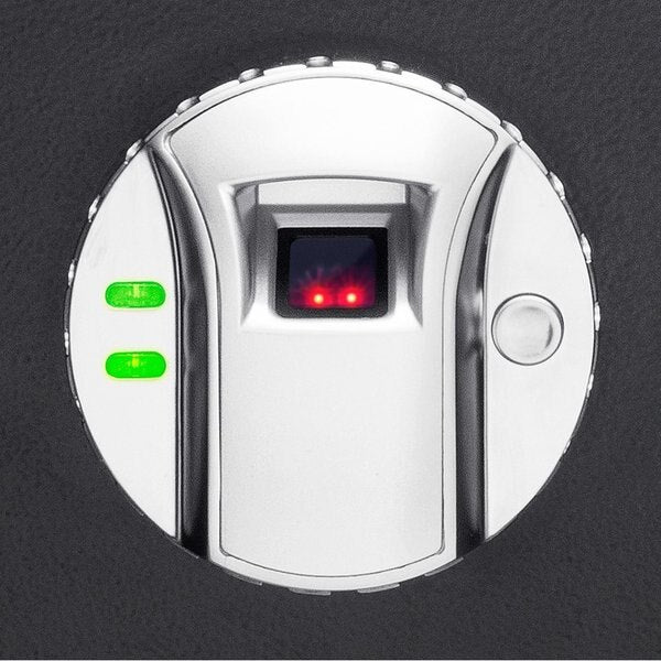 Security Safe, 0.94 cu ft, 25 lb, Biometric Lock