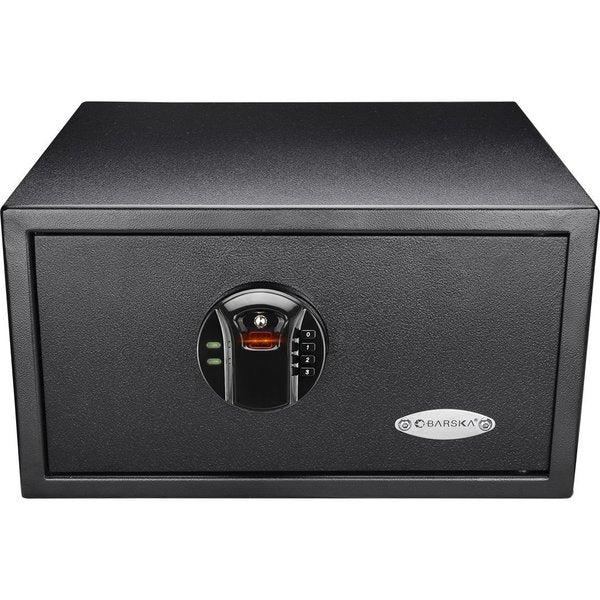 Security Safe, 0.99 cu ft, 25 lb, Biometric Keypad Lock