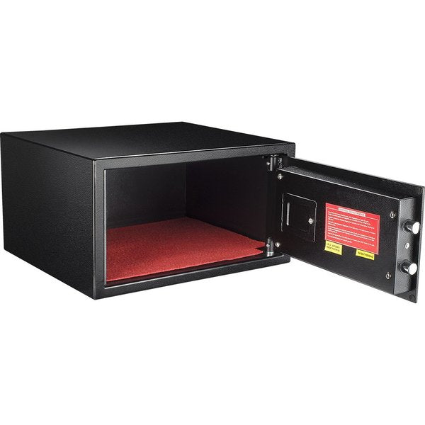 Security Safe, 0.99 cu ft, 25 lb, Biometric Keypad Lock
