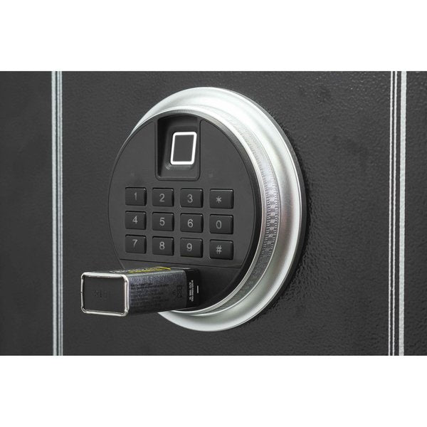 Rifle & Gun Safe, Biometric Lock, 107.8 lbs, 5.51 cu ft, 10 Guns