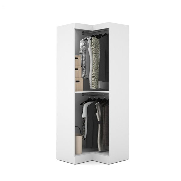 Corner Storage Unit, White
