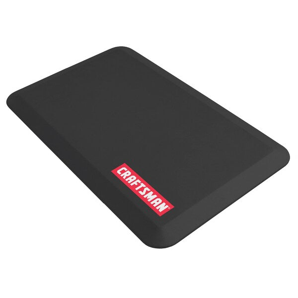 Anti-Fatigue Garage Mat, Black, 32 in L x 20 in W, Polyurethane Foam, 0.75 in Thick